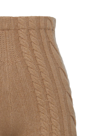 High Waist Cable Knit Short