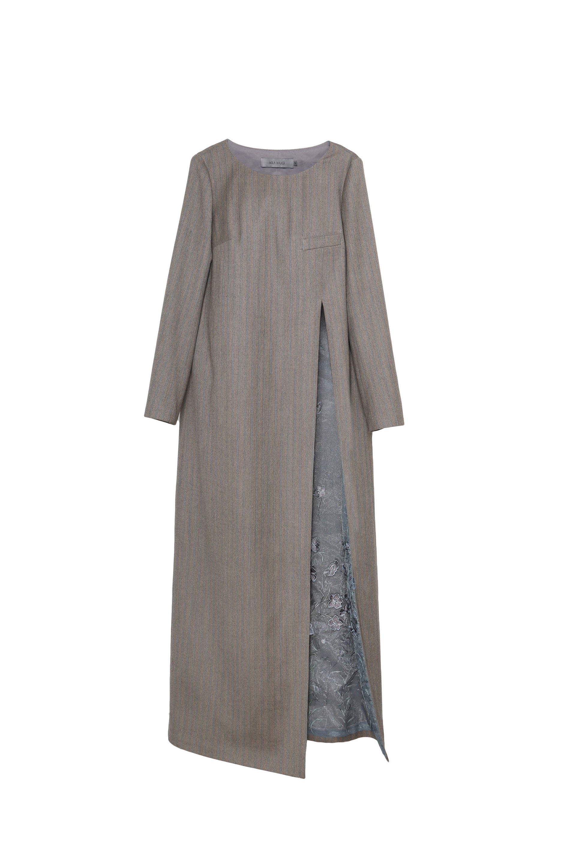 Oversized Wool High Slit Tunic Dress Mola Walker Oversized Wool High Slit Tunic Dress Mola Walker