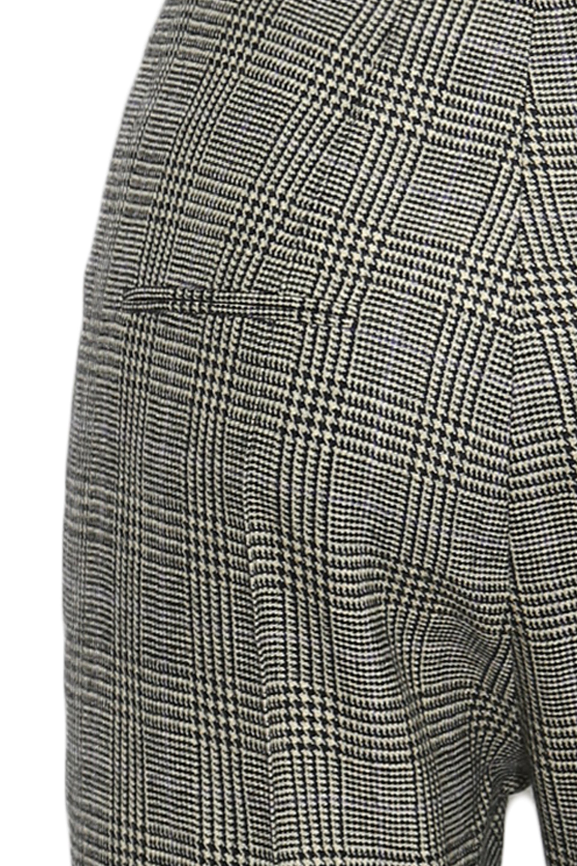 Prince of Wales checked wool-blend pants